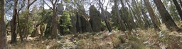 20070112 - Hanging rock from below Autostitch panorama