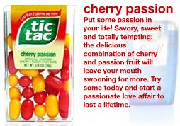 USA Tic Tacs - Cherry Passion website screenshot